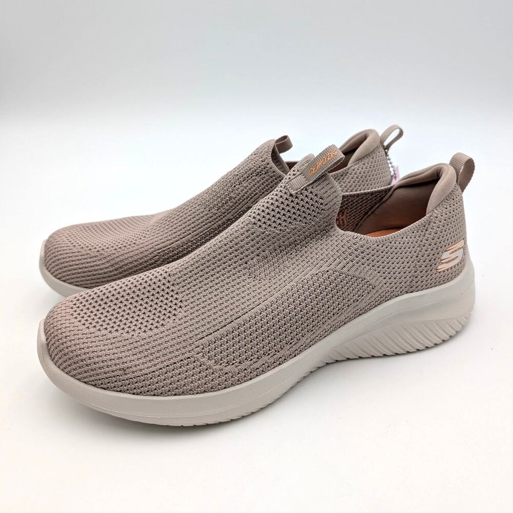 Skechers Slip-ins Ultra Flex 3 Cozy Streak Sneaker Women's Taupe Sz US9.5 EU39.5